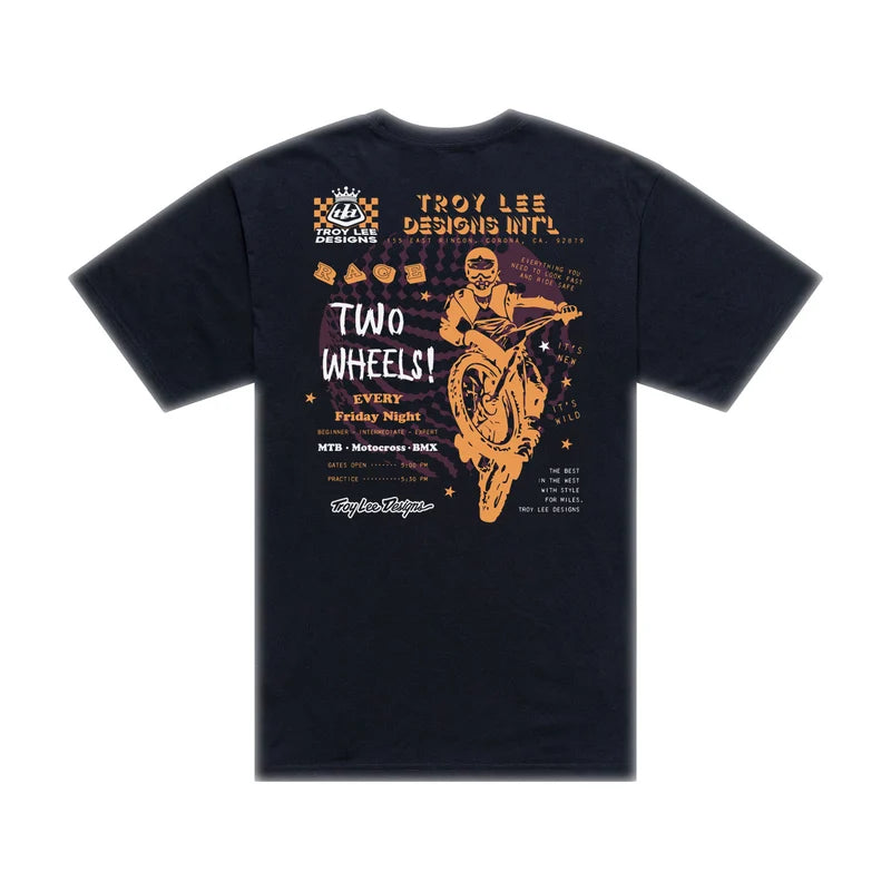 Troy Lee Designs Friday Night Kurzarm-T-Shirt Friday Night - Schwarz