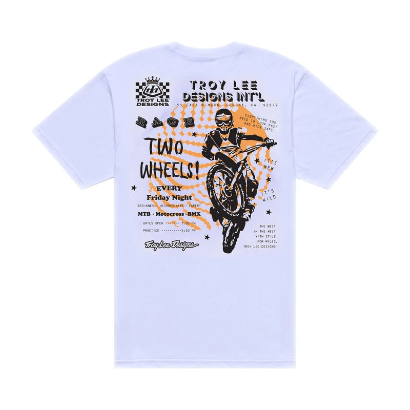 Troy Lee Designs T-shirt a maniche corte Friday Night Friday Night - Bianco