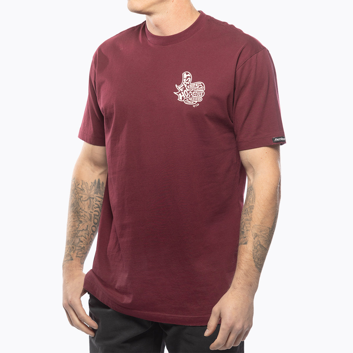Fasthouse Satisfaction T-Shirt - Maroon