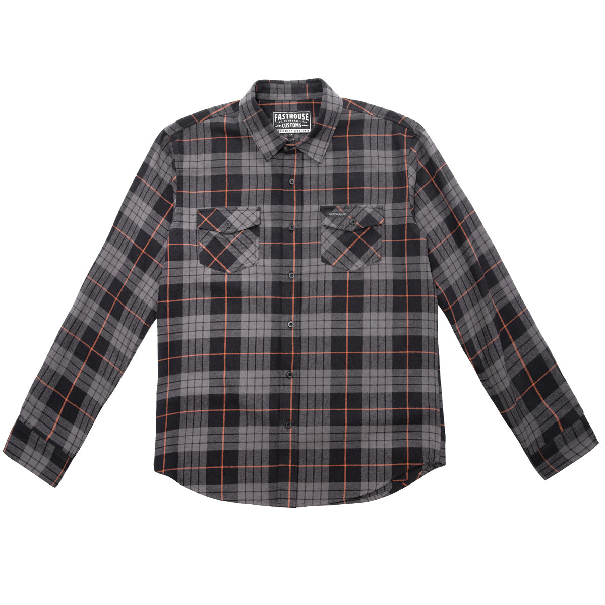 Fasthouse Saturday Night Special Flanellhemd – Schwarz/Anthrazit