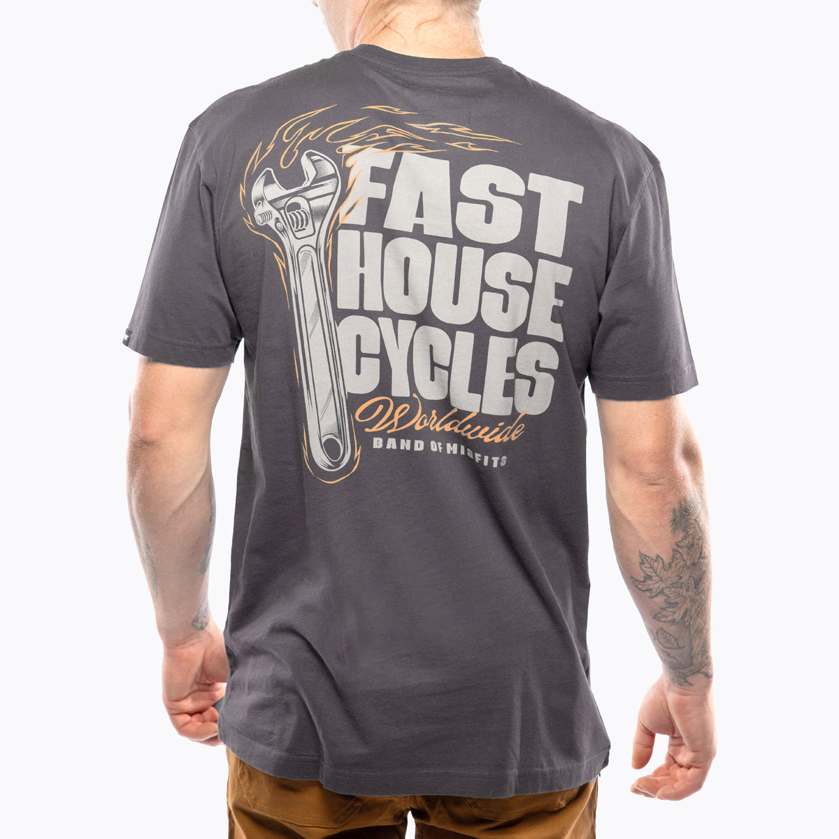 T-shirt Fasthouse Spanner - Noir Graphite