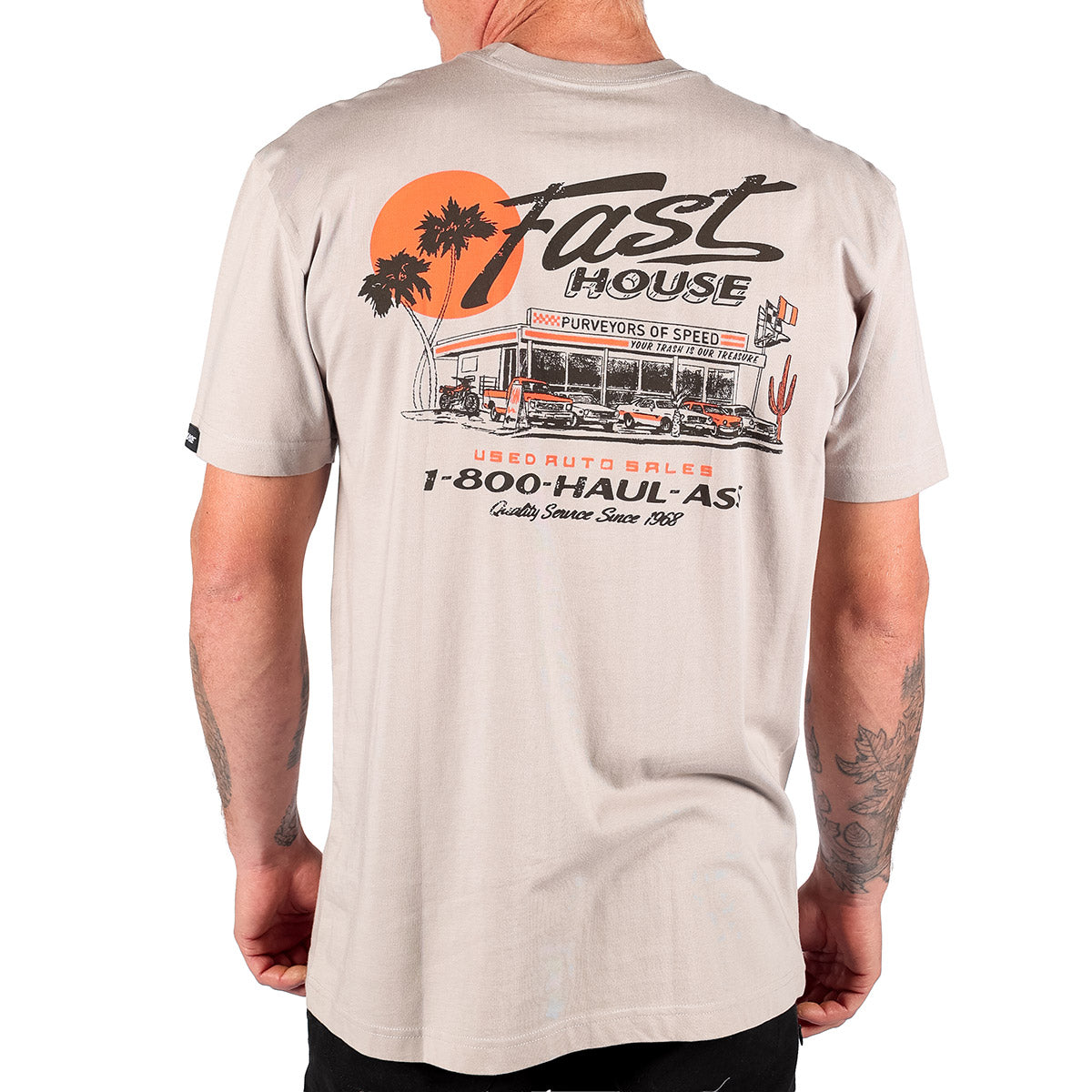 T-shirt Fasthouse Sunset - Gris clair