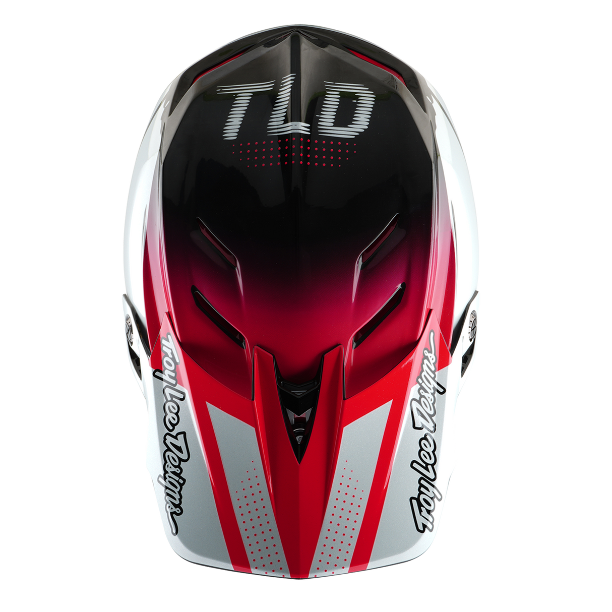 Troy Lee Designs D4 Carbon Helmet Drip White And Pink