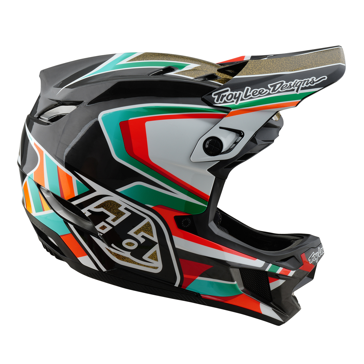 Troy Lee Designs D4 Carbon Helmet Frames Black And Gold