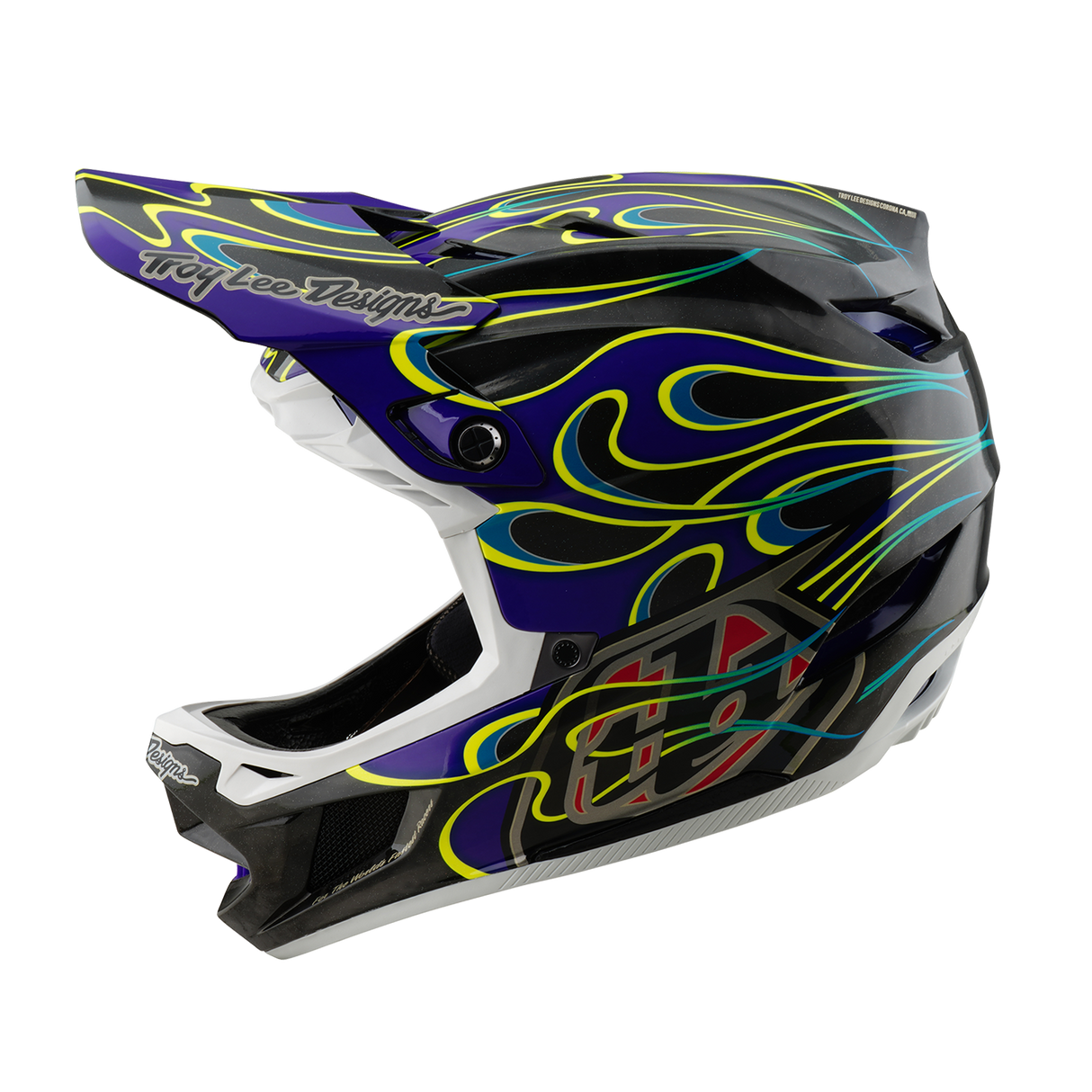Casque Troy Lee Designs D4 Carbon noir et violet