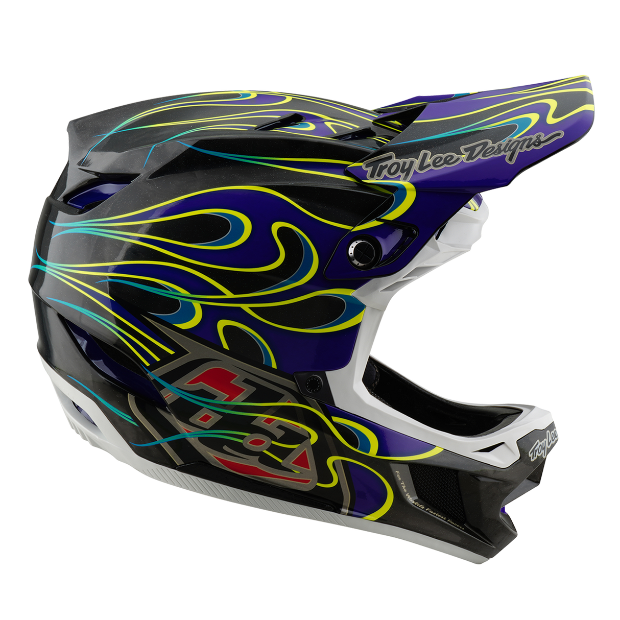 Casque Troy Lee Designs D4 Carbon noir et violet
