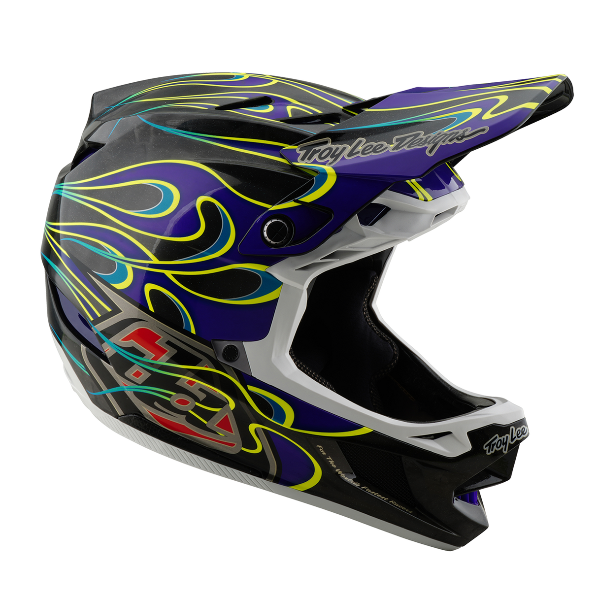 Casque Troy Lee Designs D4 Carbon noir et violet