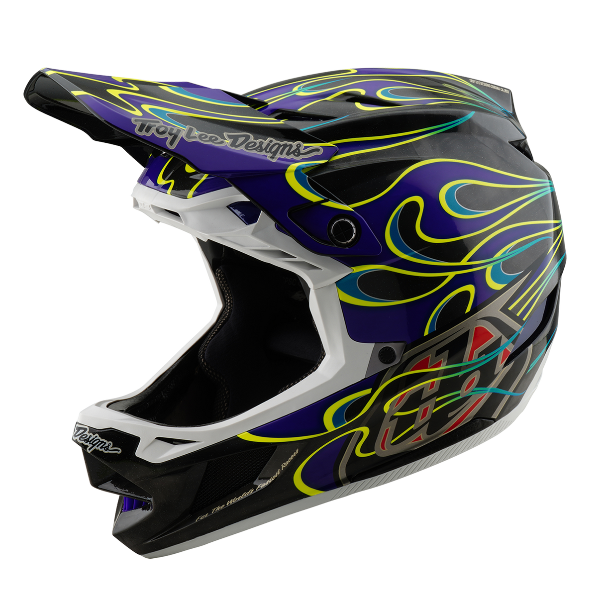 Casque Troy Lee Designs D4 Carbon noir et violet