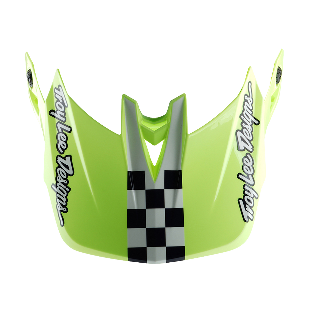 Casque Troy Lee Designs D4 en polyacrylite Fifty 50 bleu marine et jaune fluo