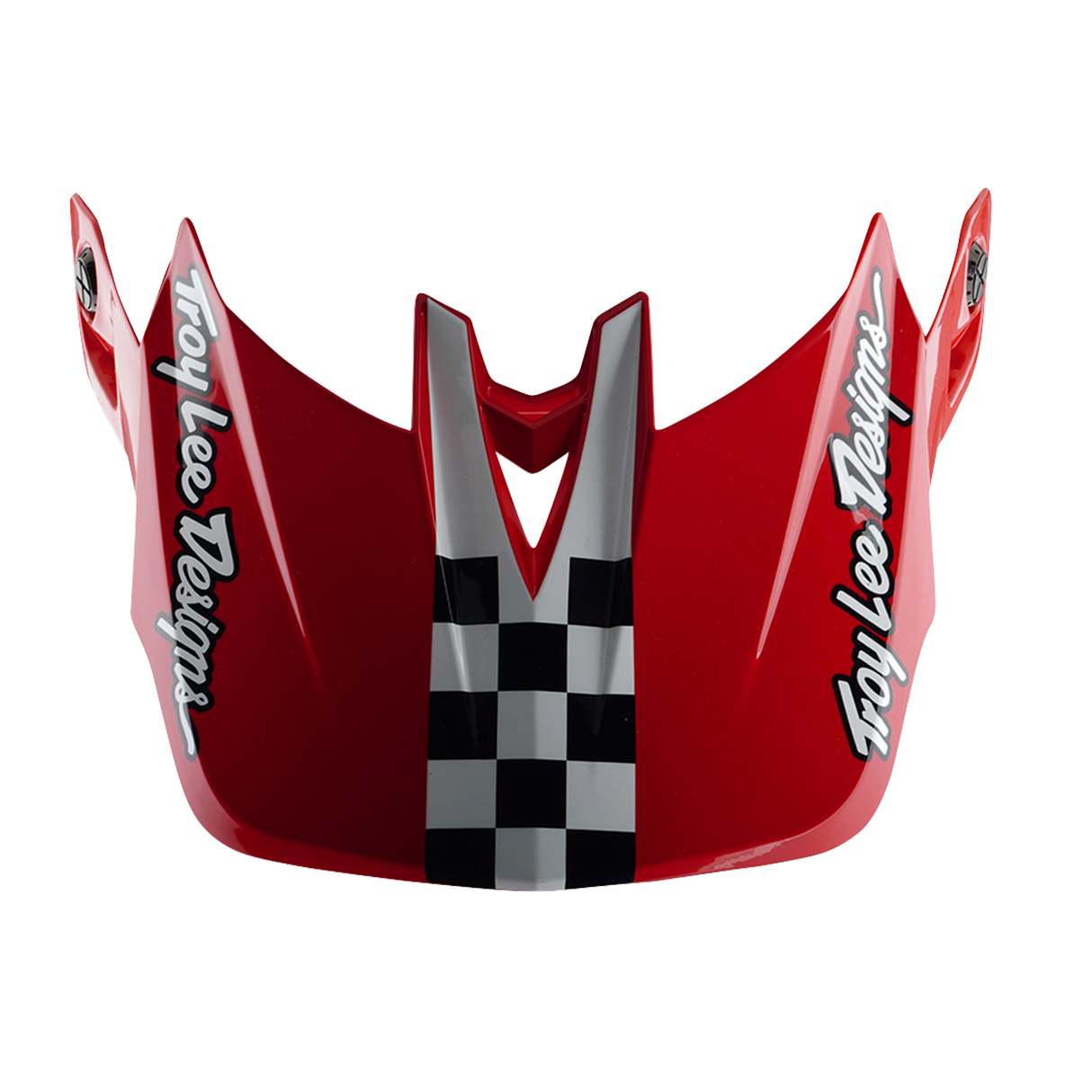 Casque Troy Lee Designs D4 Polyacrylite Fifty 50 Blanc et Rouge