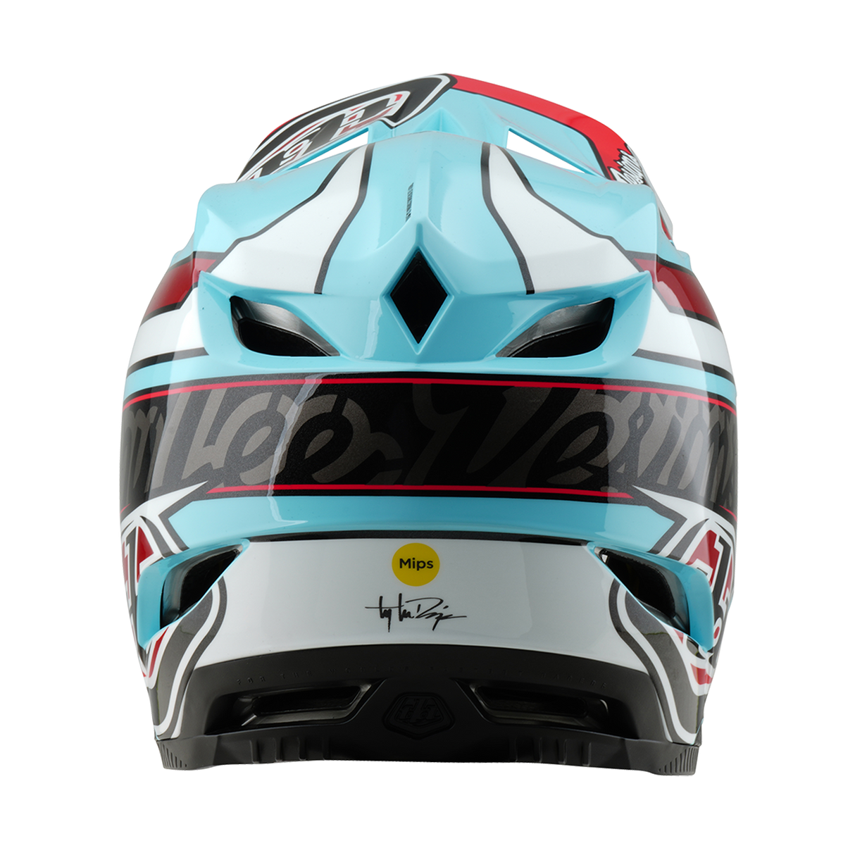 Troy Lee Designs D4 Polyacrylite Helmet Linear Blue