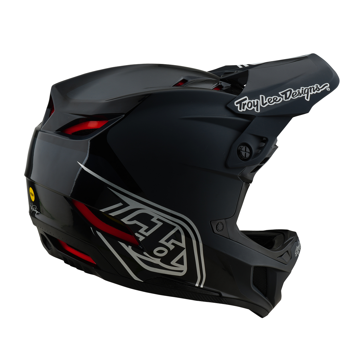 Troy Lee Designs D4 Polyacrylite Helmet Shadow Black