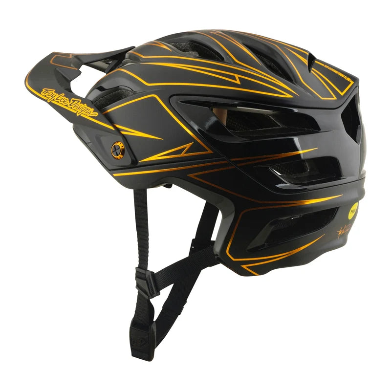Troy Lee Designs A3 MIPS Helmet Pinstripe Black