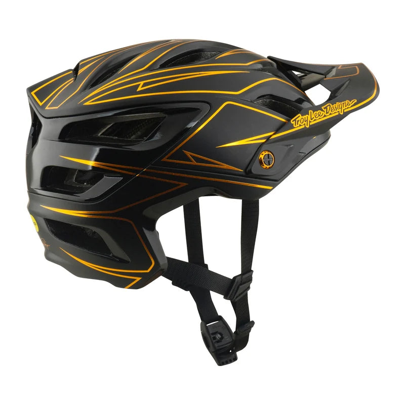 Troy Lee Designs A3 MIPS Helmet Pinstripe Black