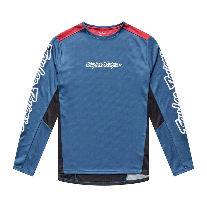 Troy Lee Designs Stage Signature Long Sleeve Jersey Slate