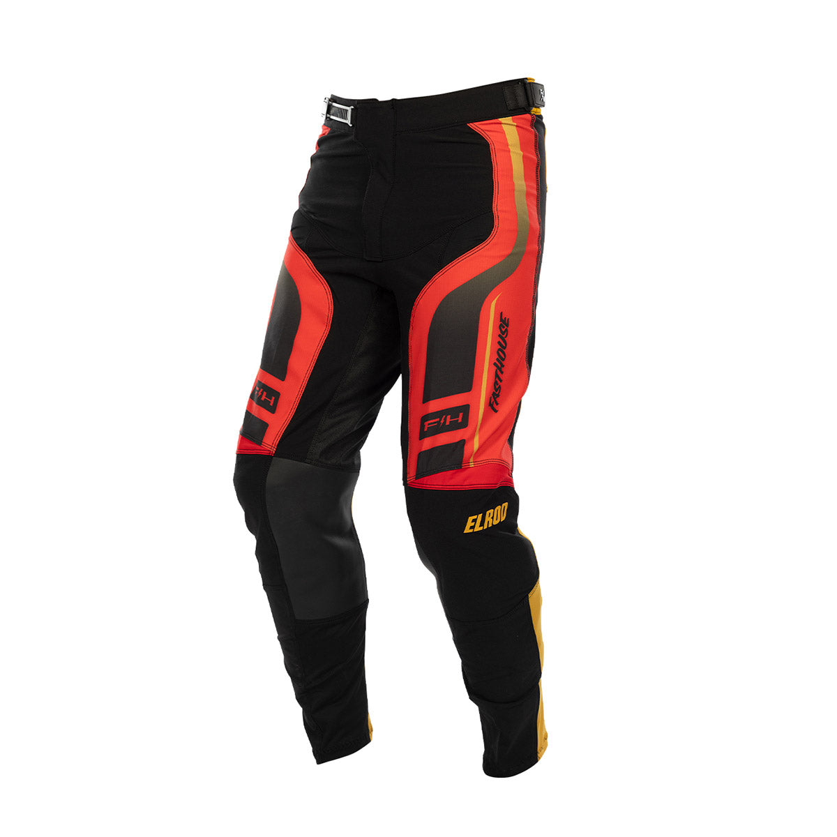 Fasthouse Elrod React Jugendhose – Racing Rot/Schwarz
