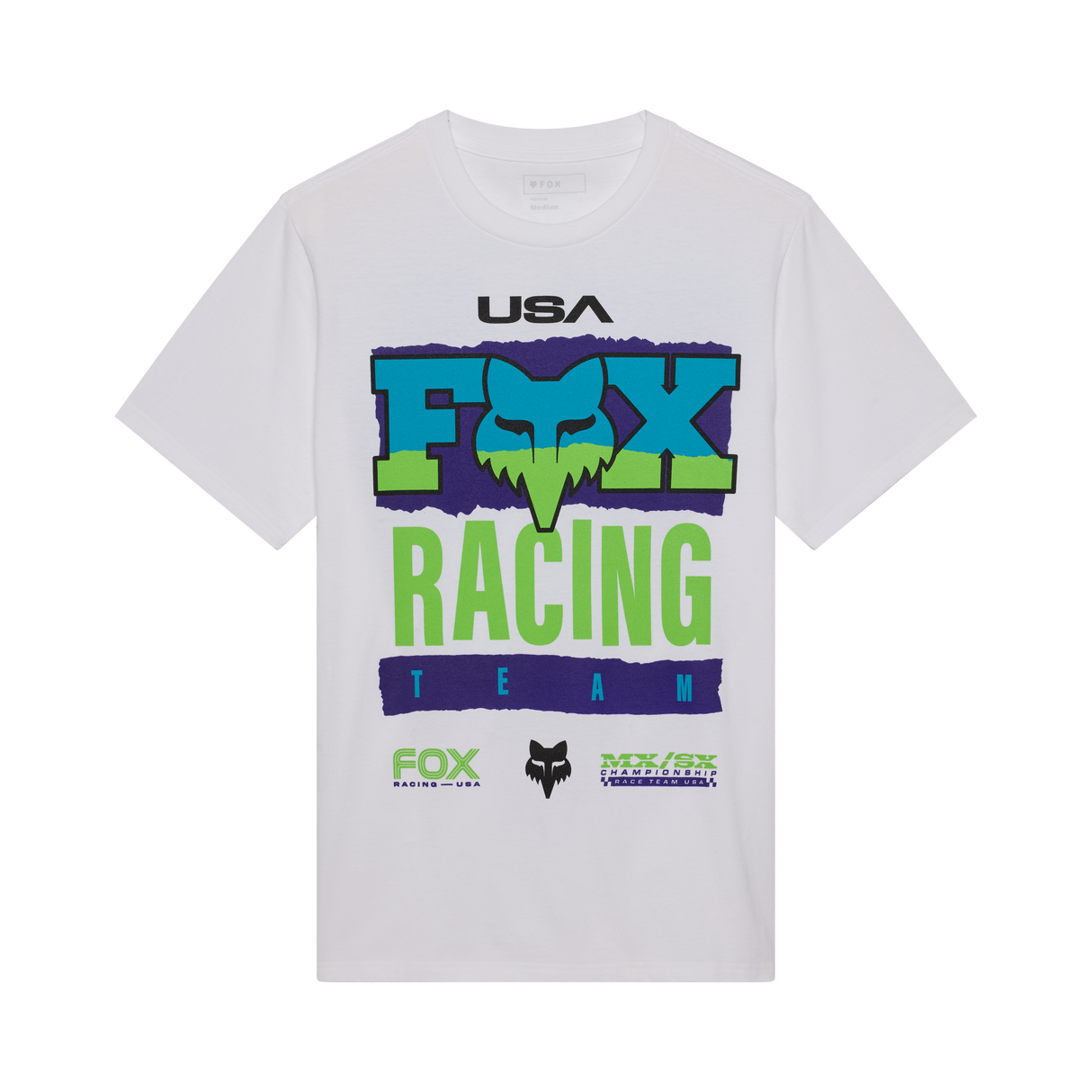 Fox Racing Hardcore 195 T-shirt Original Blanc