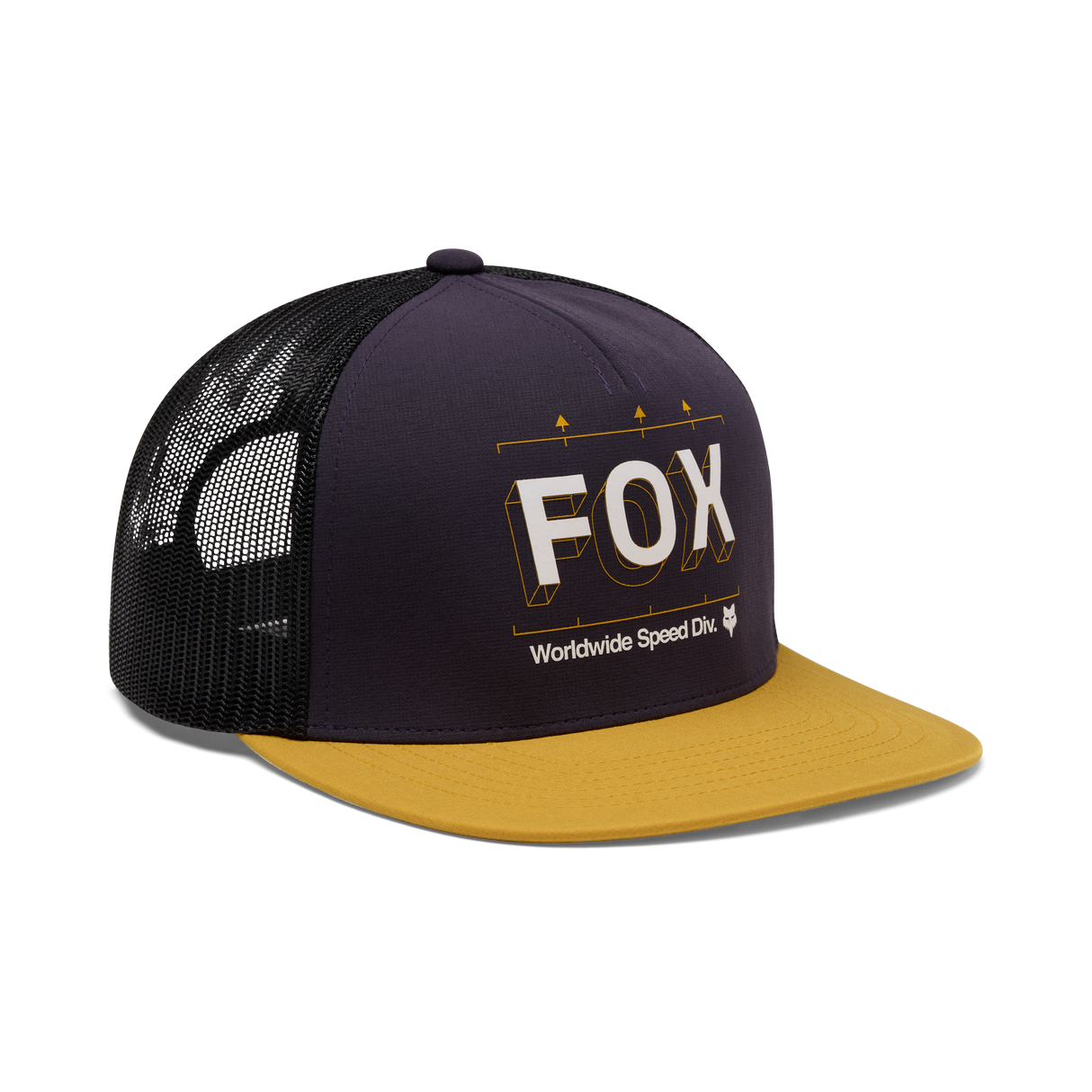 Fox Racing IMAGE Print Snapback Trucker Hat Plum Perfect