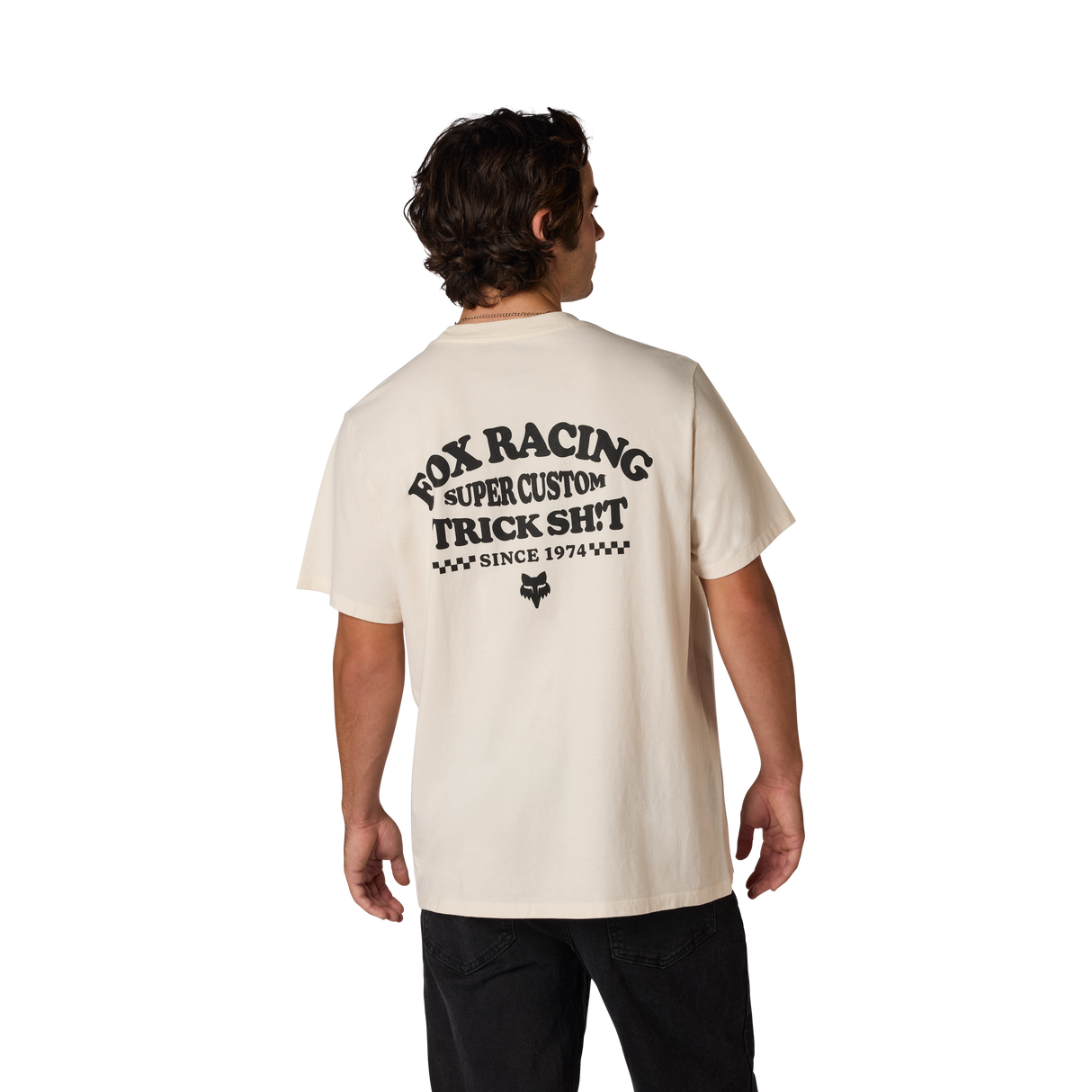 Fox Racing Trick 195 Original T-Shirt Off White