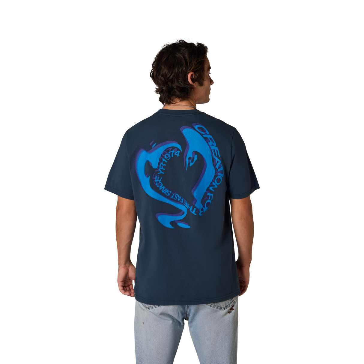 Camiseta Original Fox Racing Vision 195 Azul Galaxia