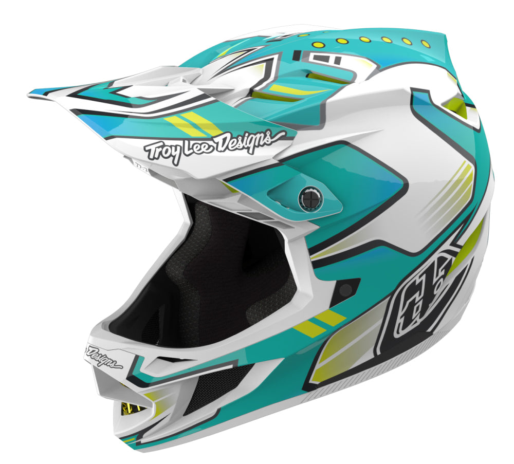 Troy Lee Designs D4 Composite MIPS Helmet Crest - Real Teal