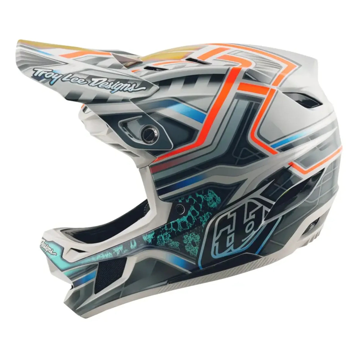 Troy Lee Designs D4 Composite Helmet Lowrider Grey – Sorted Sport