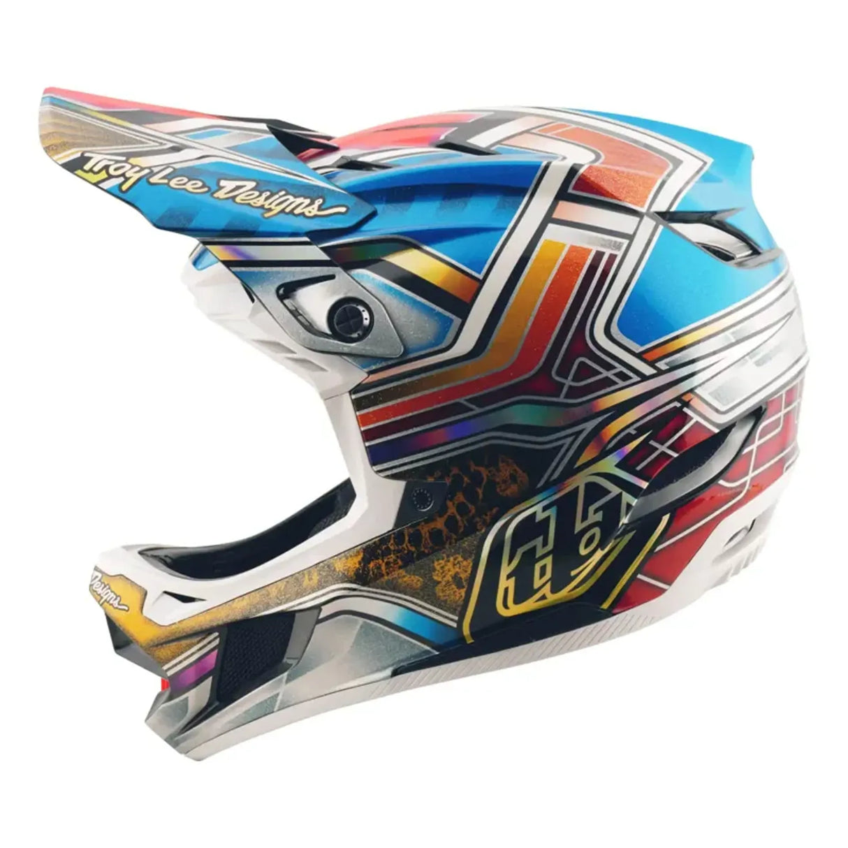 Troy Lee Designs D4 Carbon Helmet Lowrider Blue