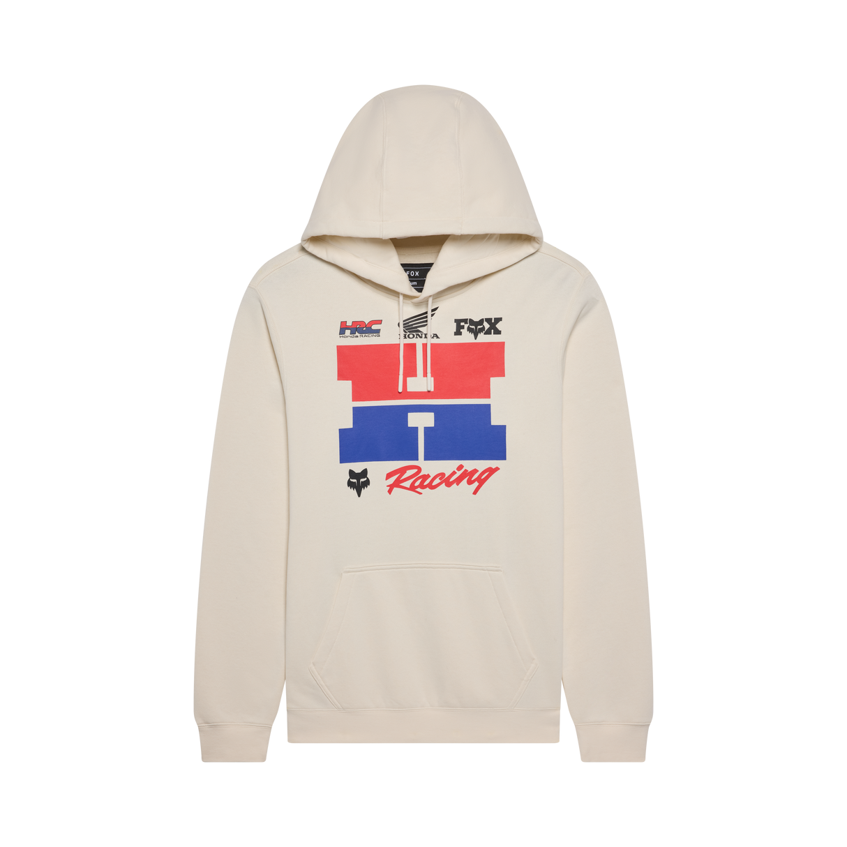 Sudadera con capucha Fox Racing Honda color blanco roto
