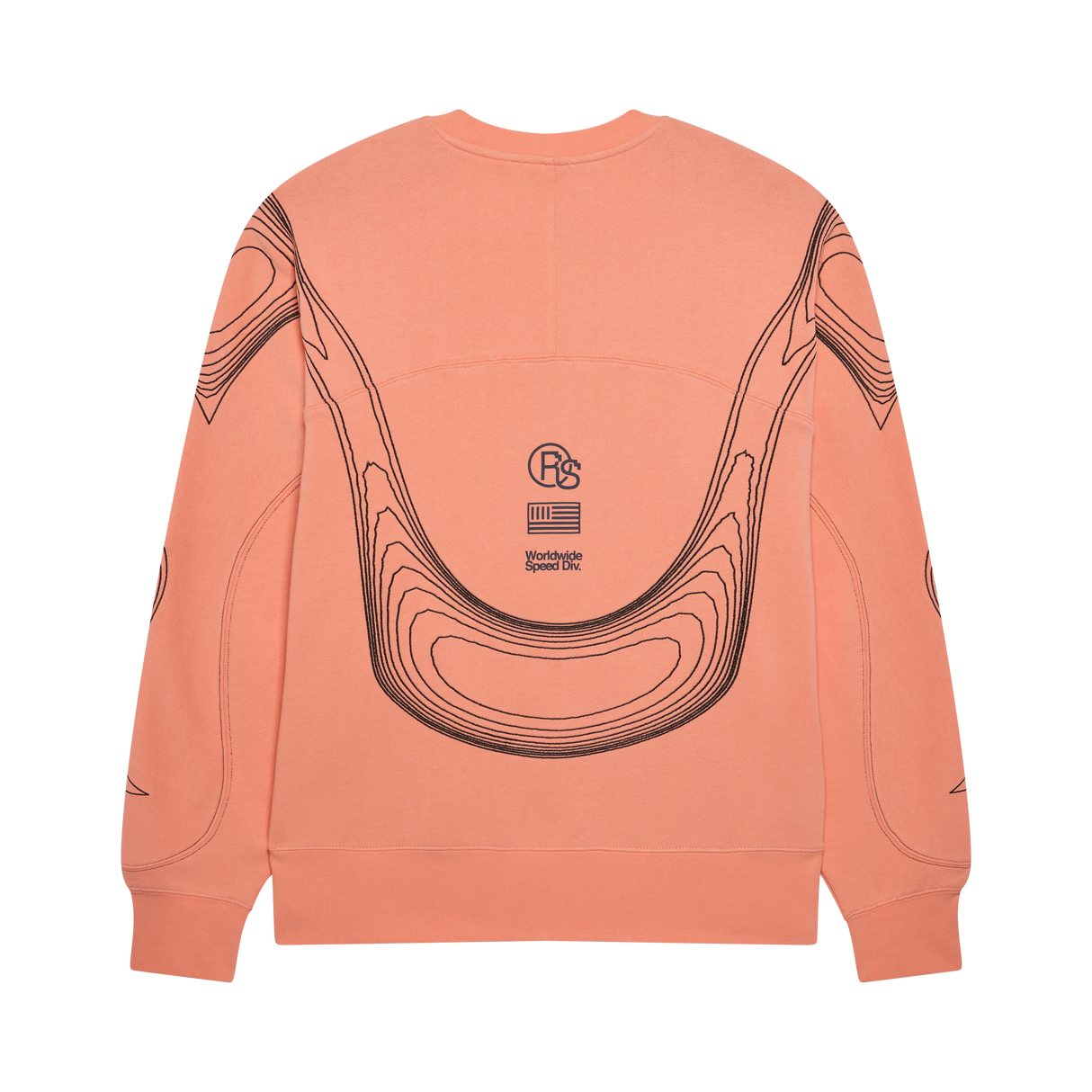 Sudadera Fox Racing Vision Crew color durazno