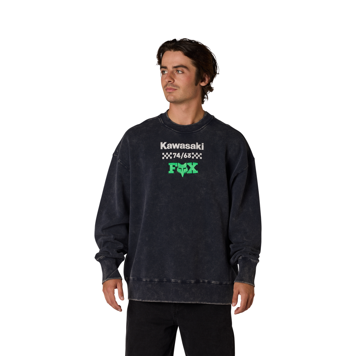 Fox Racing Kawi Heavyweight Crew Sweatshirt Midnight