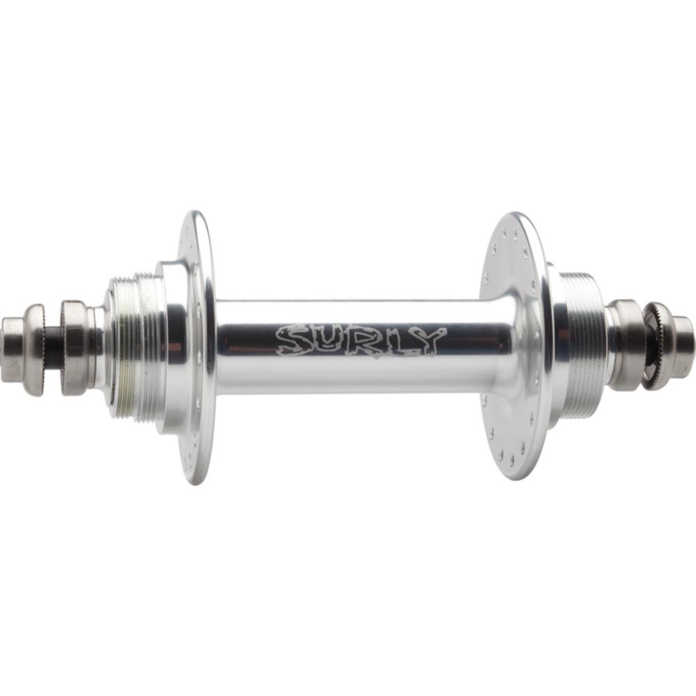 Surly - Onderdelen Ultra New track-achterwielnaaf - fixed/freewheel zilver
