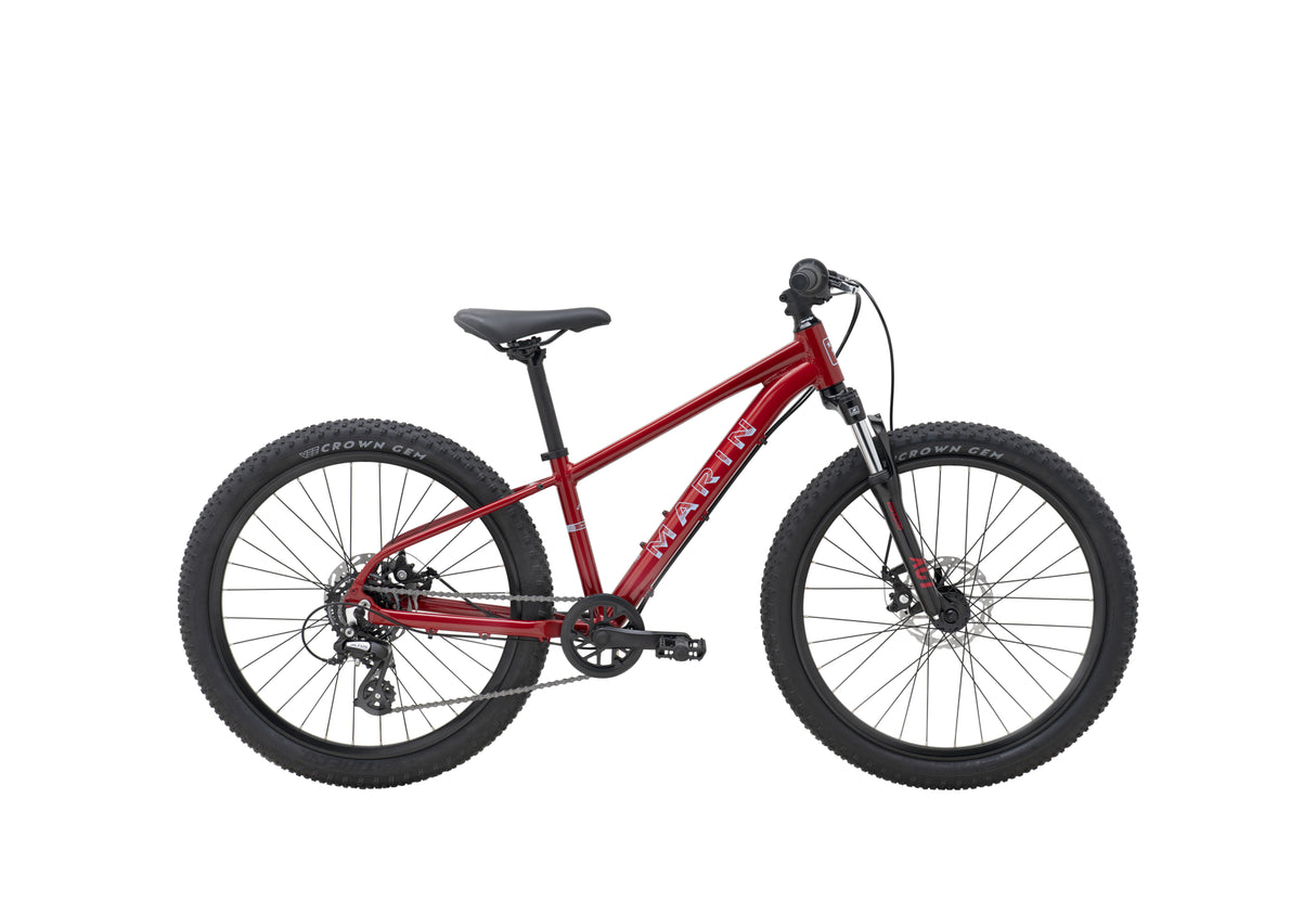 Marin Bayview Trail Kinder-Mountainbike mit 24-Zoll-Rädern, Rot