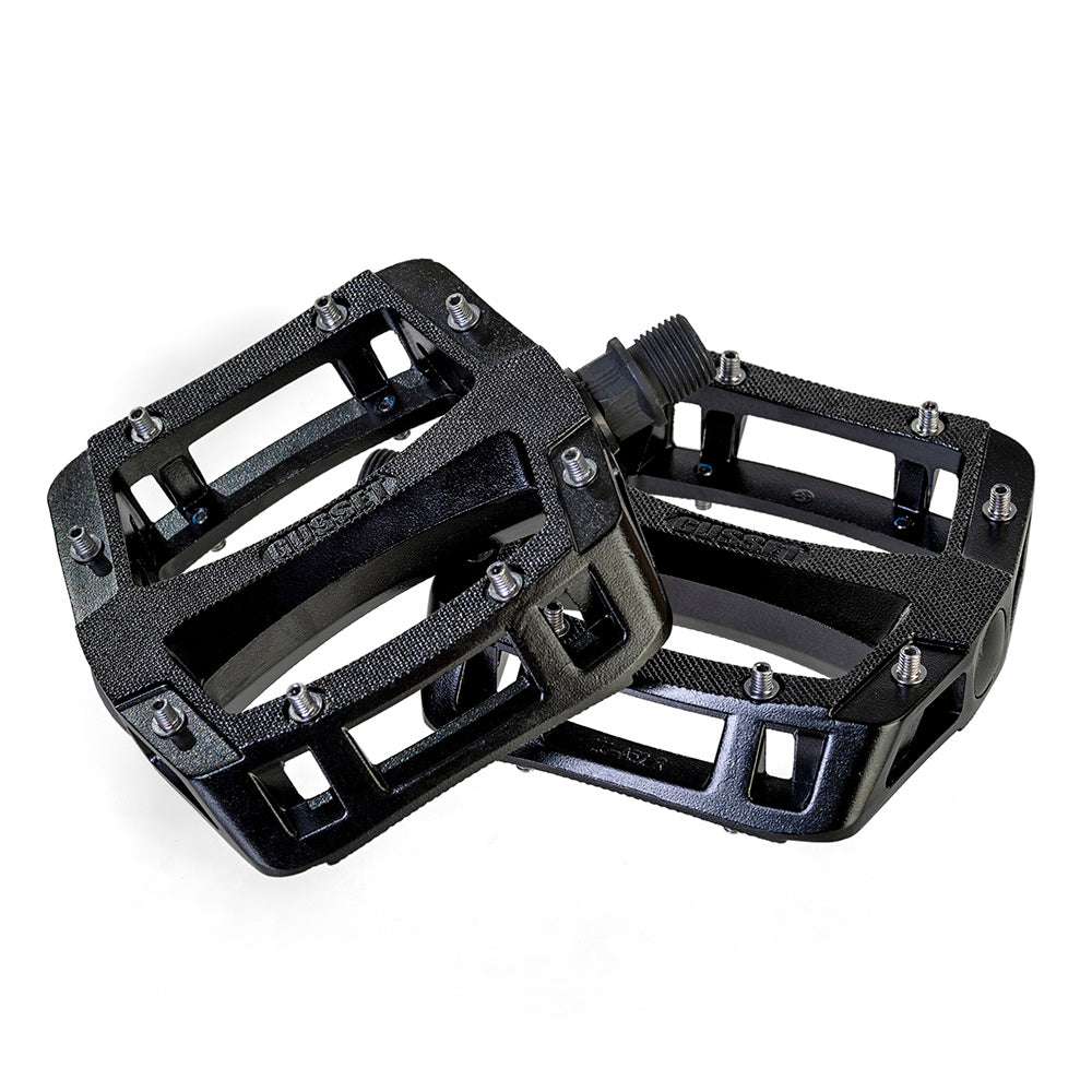 Pedali a sfere libere Gusset Components Slim Jim Nero