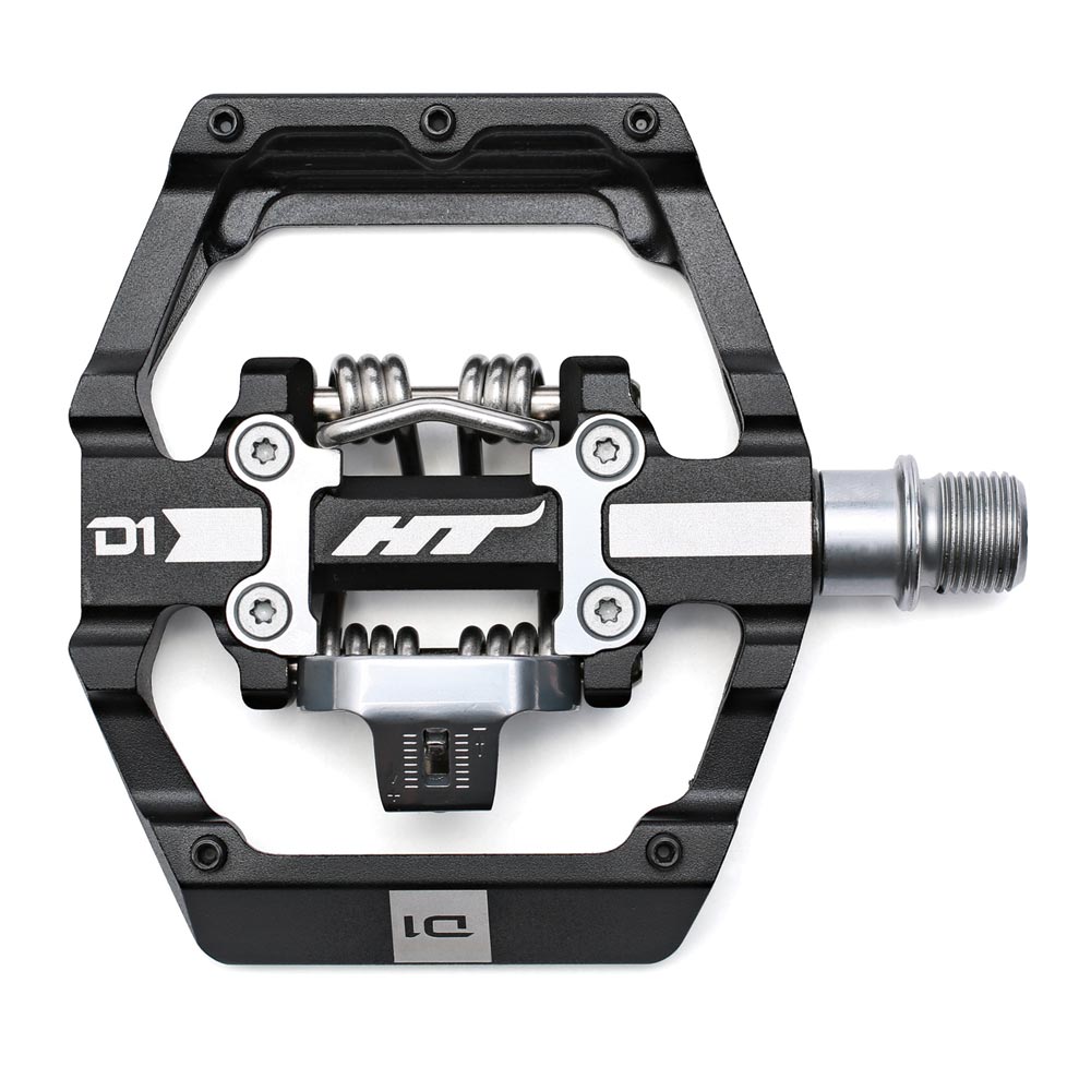 HT Components D1 Pedale Schwarz