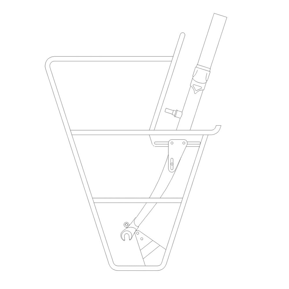 Surly - Componentes - Portaequipajes delantero Nice Rack plateado