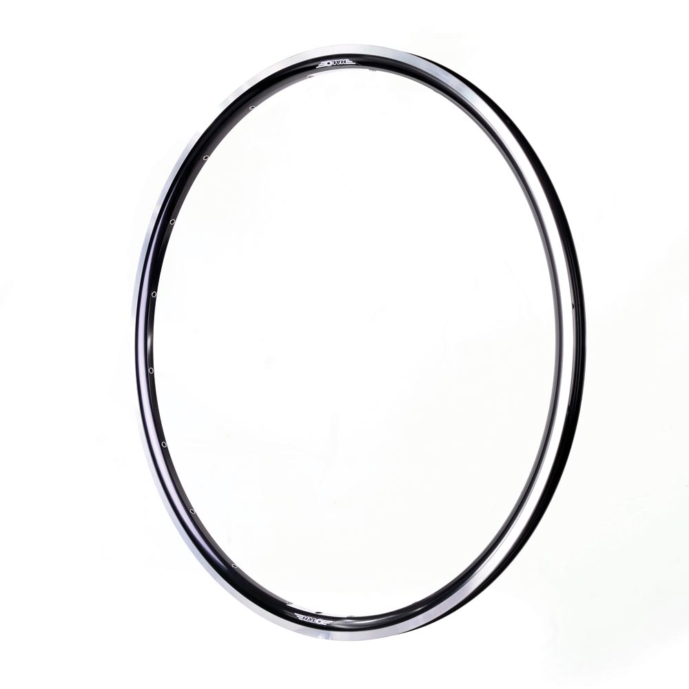 Halo White Line aros de carretera de 700c negro/plateado