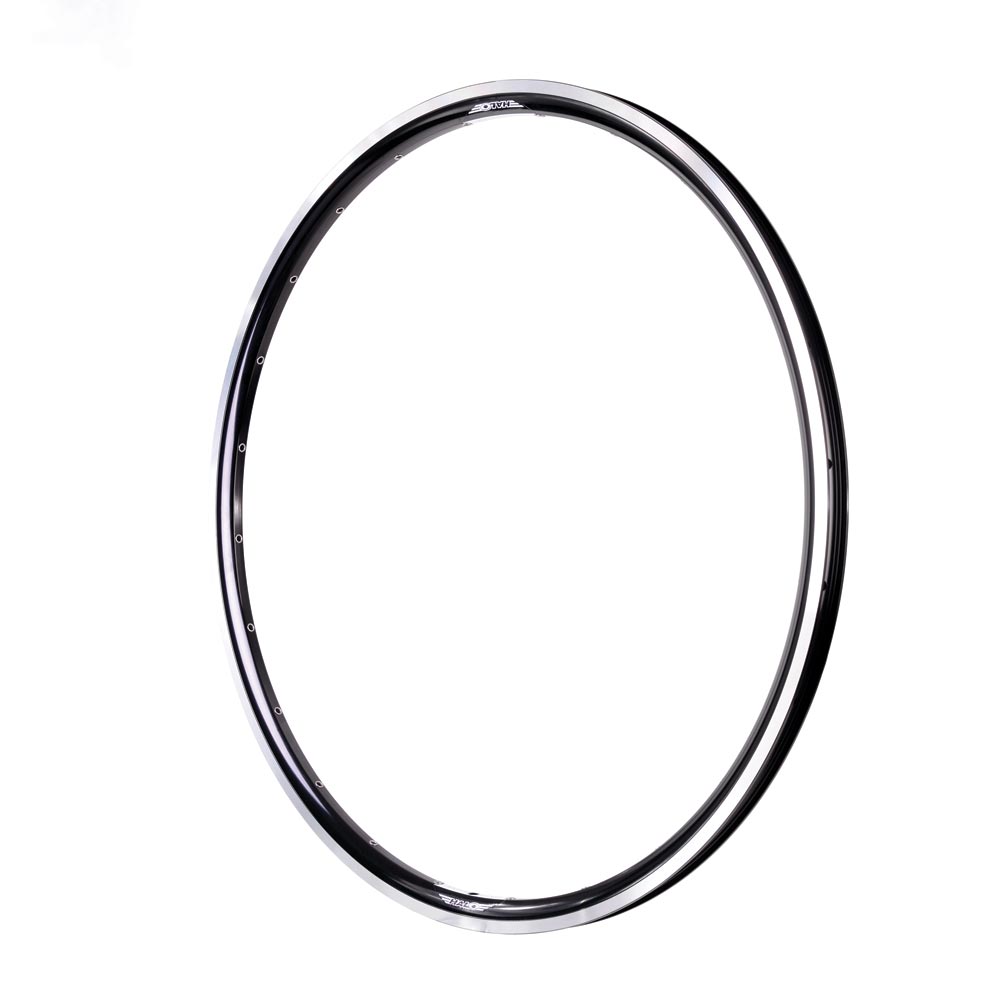 Halo White Line aros de carretera de 700c negro/plateado