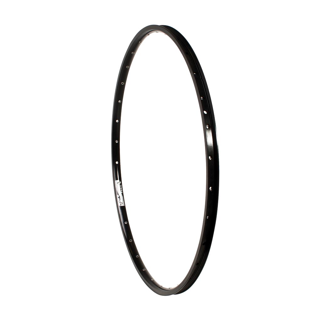 Llanta clásica Halo White Line 700c, negra