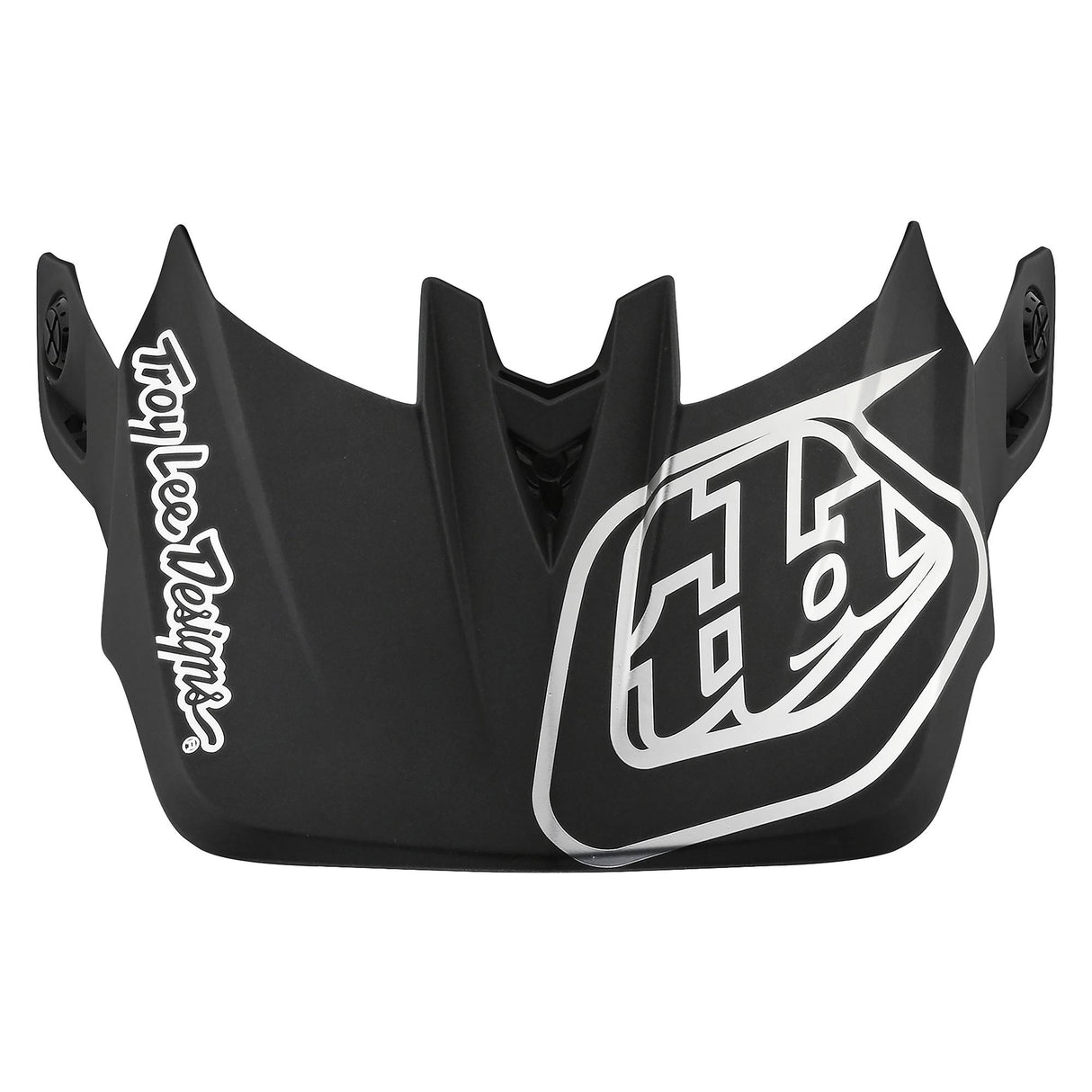 Troy Lee Designs D4 Helmet Replacement Visor Stealth - Black/Silver