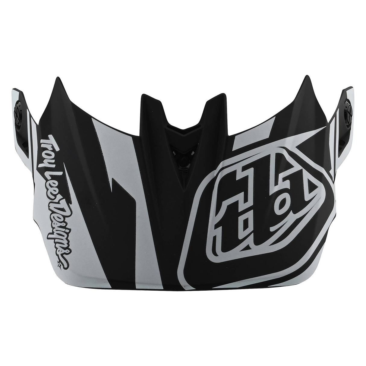 Troy Lee Designs D4 Helmet Replacement Visor Slash - Black/White