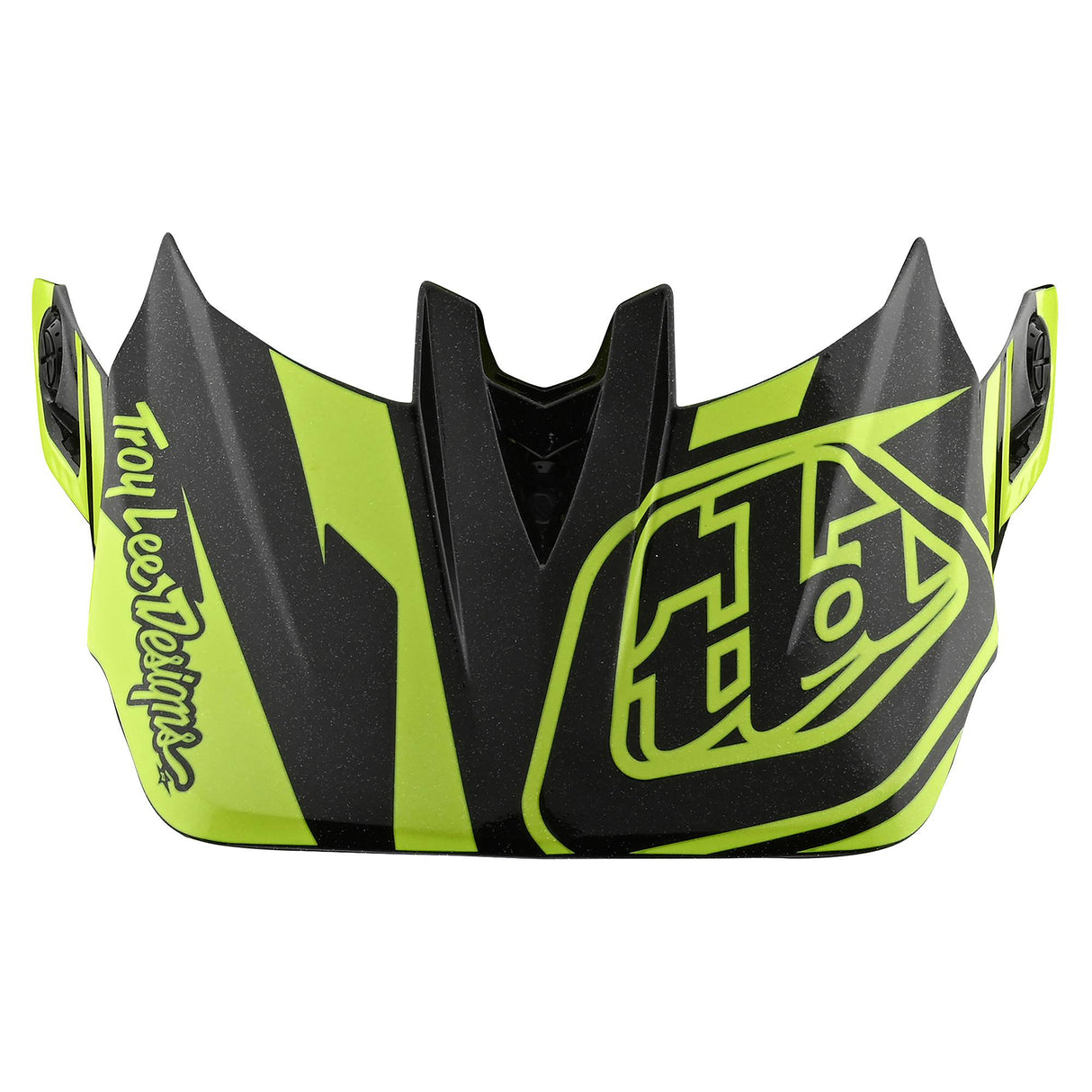 Troy Lee Designs D4 Helmet Replacement Visor Slash - Black/Yellow