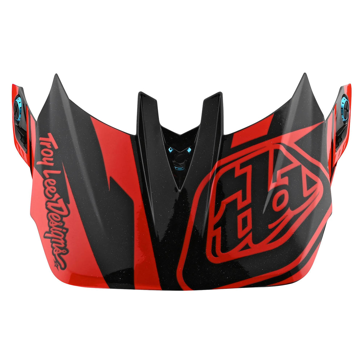 Troy Lee Designs D4 Helmet Replacement Visor Slash - Orange/Black