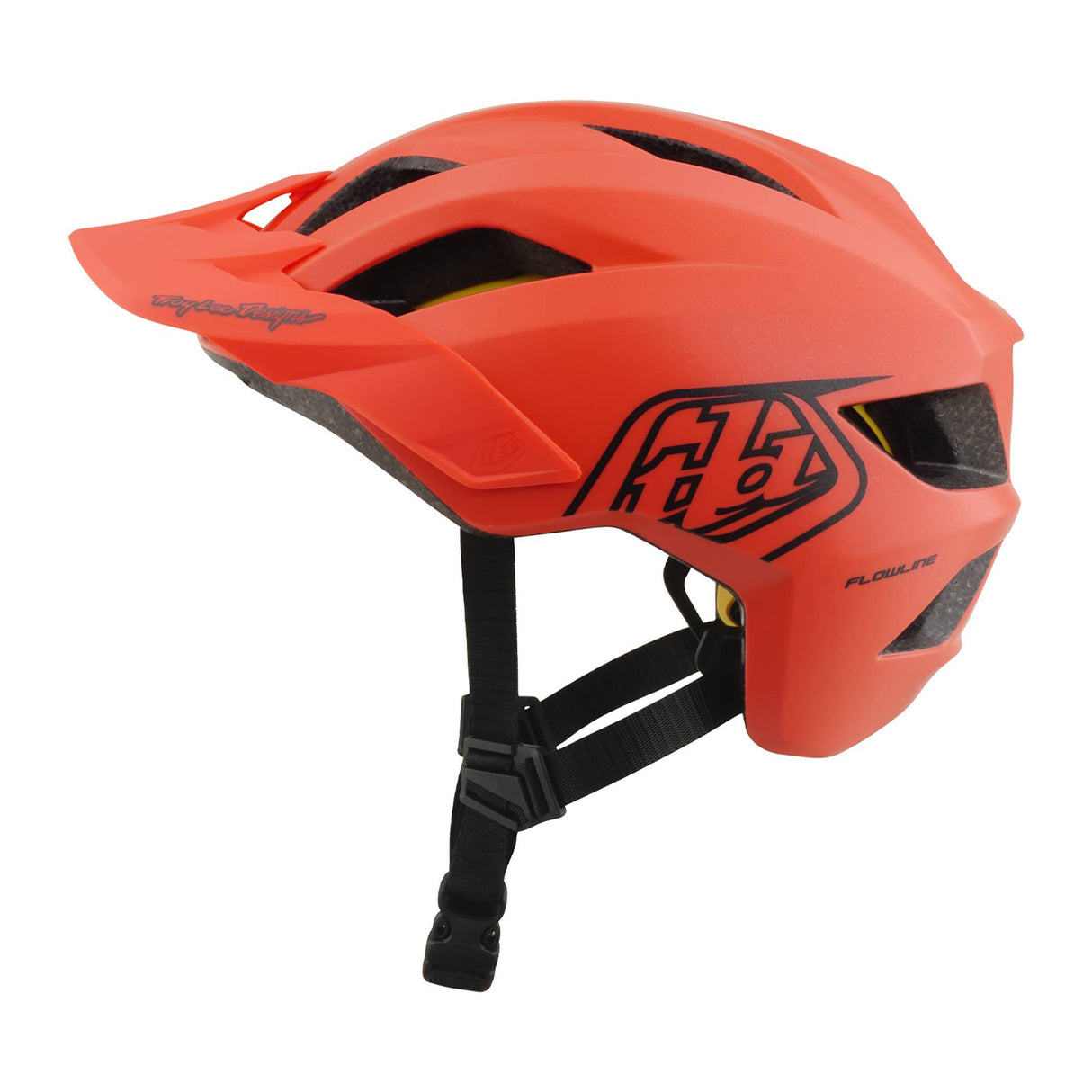Troy Lee Designs Flowline MIPS Youth Helmet Point - Coral/Charcoal