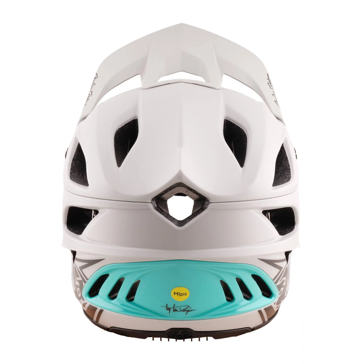 Troy Lee Designs Stage Stunt Helmet Drone - Pumice/Real Teal
