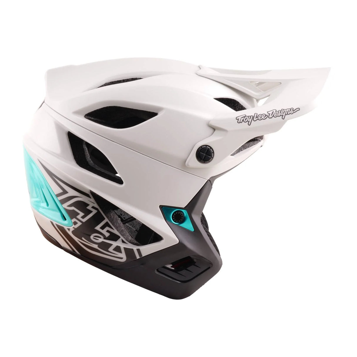 Troy Lee Designs Stage Stunt Helmet Drone - Pumice/Real Teal