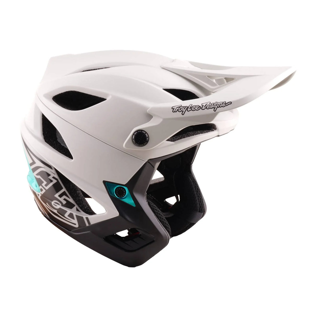Troy Lee Designs Stage Stunt Helmet Drone - Pumice/Real Teal