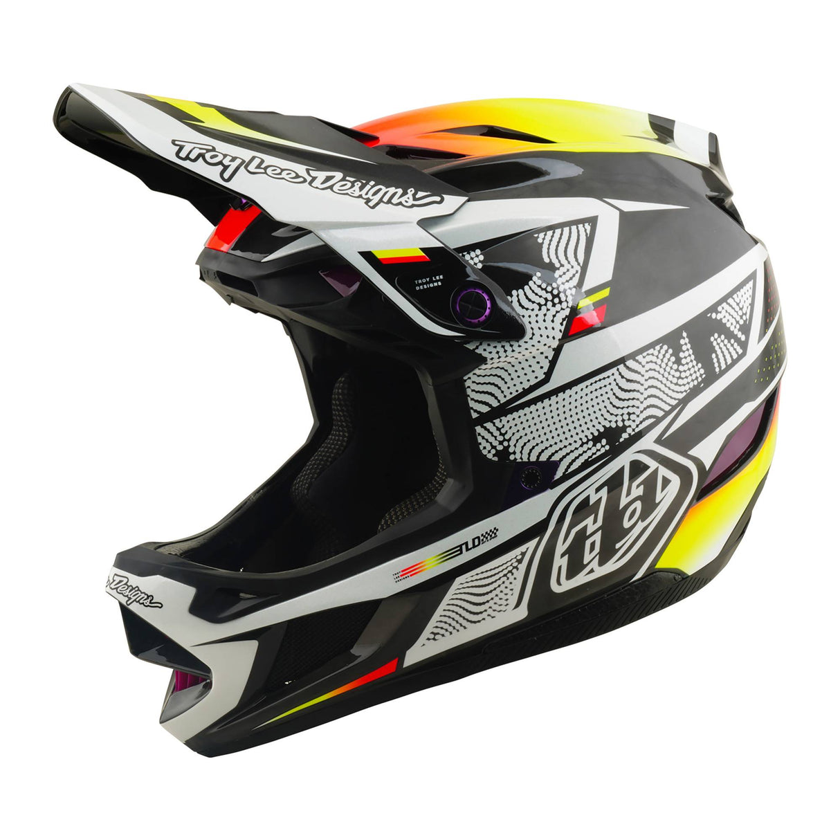 Troy Lee Designs D4 Carbon MIPS Helmet Lined Up - Black