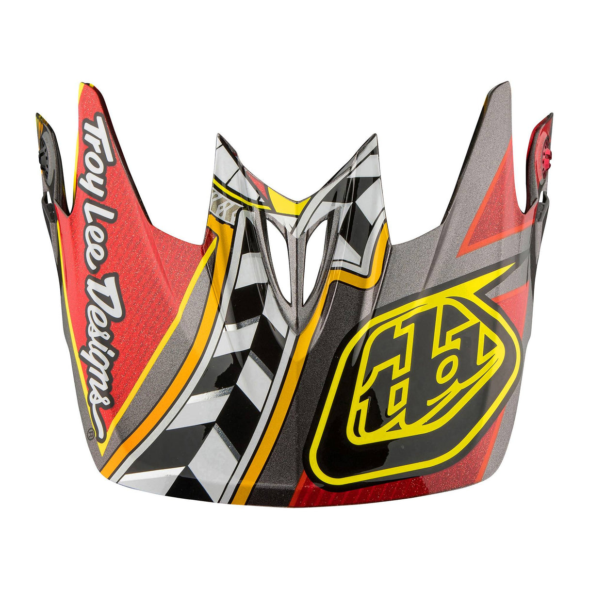 Troy Lee Designs D3 Helmet Replacement Visor Longshot Red