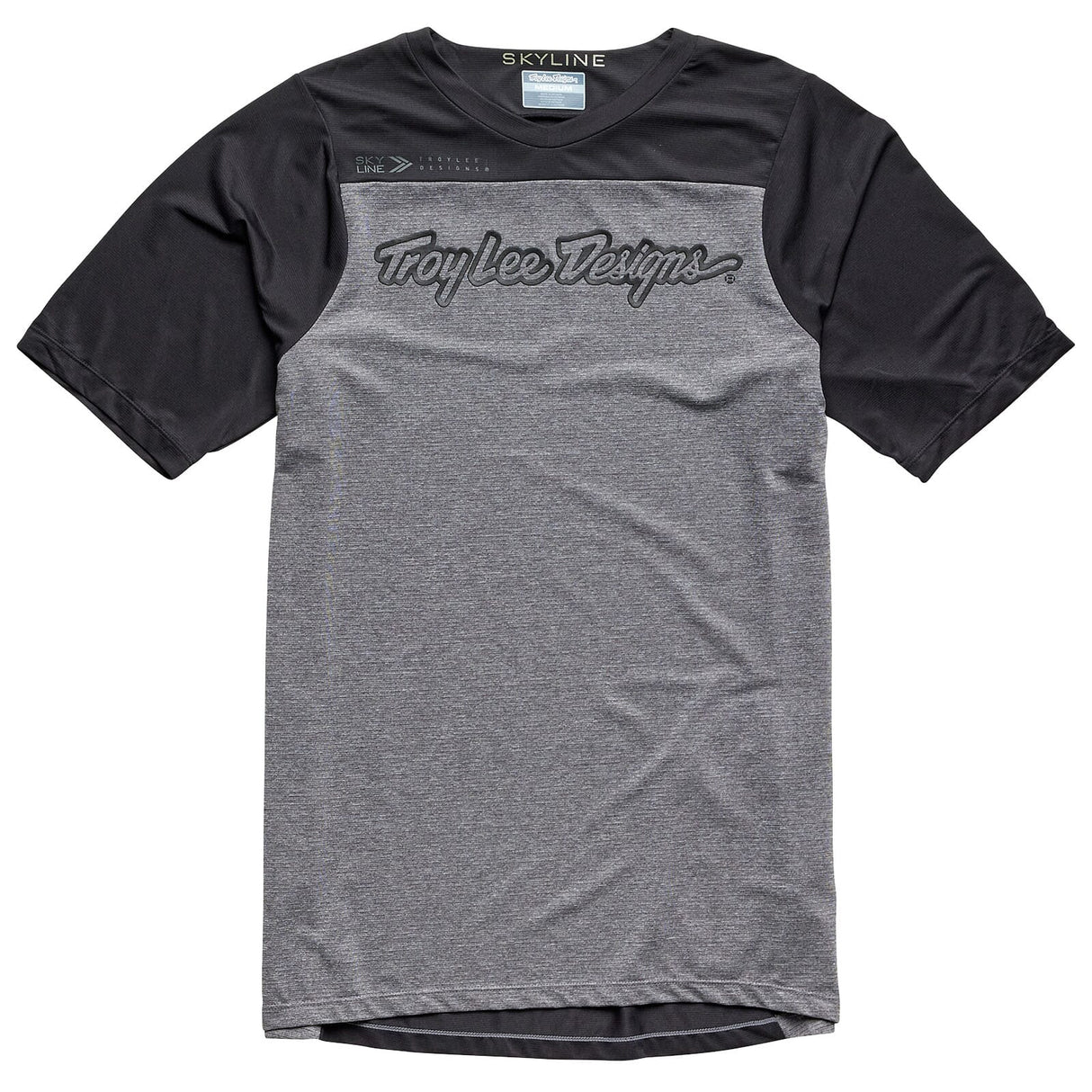 Troy Lee Designs Skyline Short Sleeve Jersey Signature - Heather Grey/Black