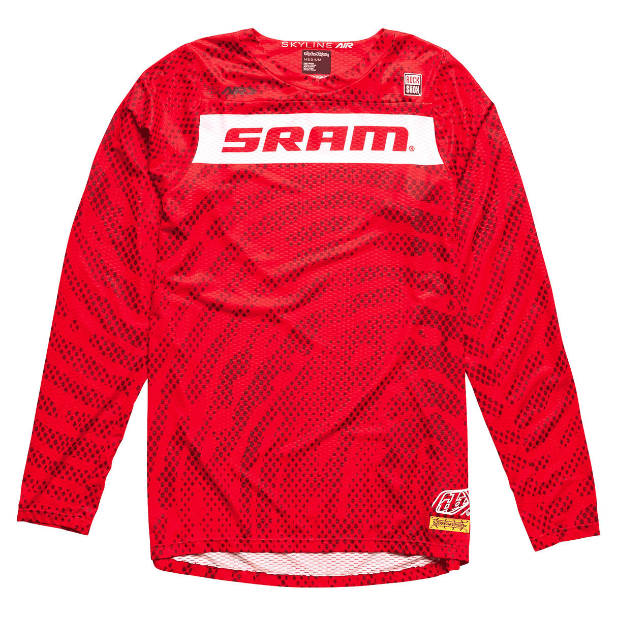 Troy Lee Designs Skyline Air Long Sleeve Jersey SRAM Roots - Fiery Red